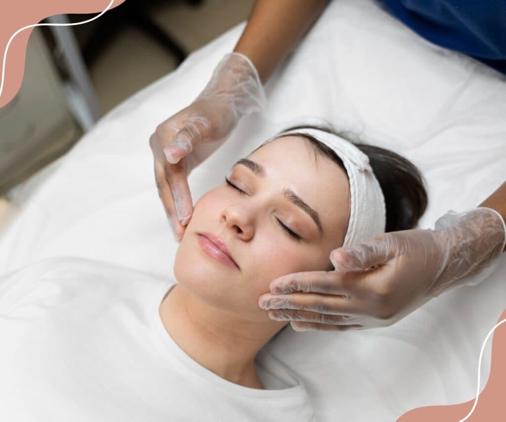 Relaxing facial treatment for bridal glow and pre-event wellness preparation
